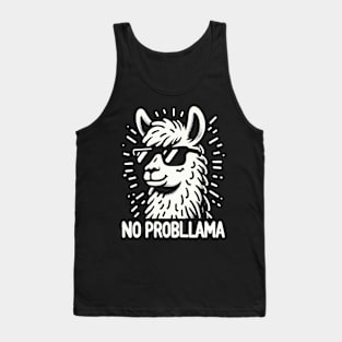 No Probllama Funny Llama Tank Top